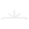 Ekena Millwork Vanguard Architectural Grade PVC Gable Bracket, 96"W x 32"H x 4"D x 4"F, 8/12 Pitch GBP096X32X0404VAN00 - alternate 4
